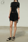 BASERANGE Shorts BAS-FLRSH-CO-SU24-HEI Black